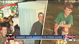 Paramedic raising awareness for veteran suicides