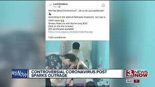 Controversial social media post dealing with the Coronavirus sparks outrage