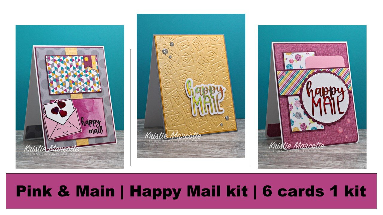 In this video I share 6 cards I made using Pink & Main's Happy Mai...