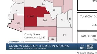 COVID-19 cases on the rise in Arizona
