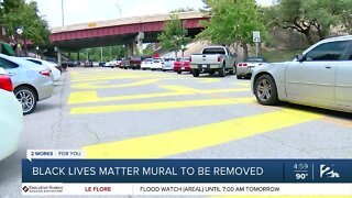 Black Lives Matter mural to be removed