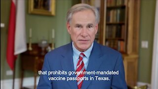 Gov Abbott: NO Vaccine Passports in Texas