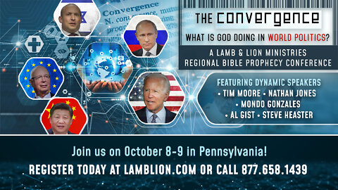 “The Convergence” Lamb & Lion Ministries Regional Bible Prophecy Conference Ad