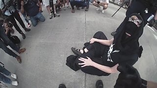 Body cam shows arrest of protester at Trump rally
