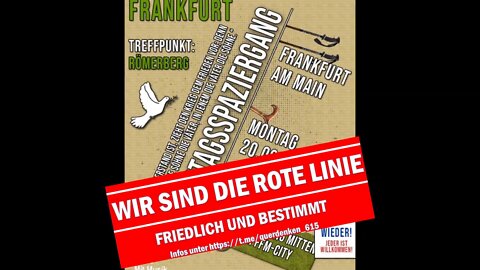 Lautsprecheraufzug durch Frankfurt / 20.06.2022