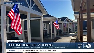 Homeless veterans moving into tiny homes community
