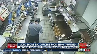 Video shows BPD officer's food being tampered with