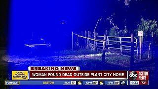 Woman found dead outside Plant City mobile home