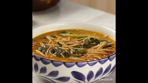 Noodle Soup with Chard