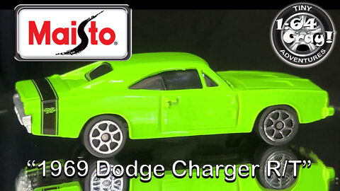 “1969 Dodge Charger R/T”- in Metallic Green- Model by Maisto