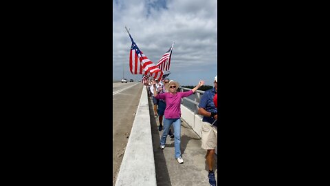 American Flag Walk - April 9, 2022 - Vero Beach, FL - *We walk Barber Bridge every Saturday 10 am*