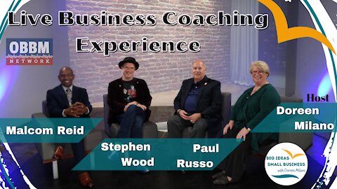 Live Business Coaching - Big Ideas, Small Business TV with Doreen Milano on OBBM