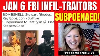 Jan 6 FBI Infiltraitors Subpoenaed! Ray Epps, Stewart Rhodes, Sullivan 1-5-22