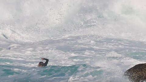 KEYHOLE PADDLE OUT INTO SOME HEAVY CONDITIONS SLAB TOUR PT 6
