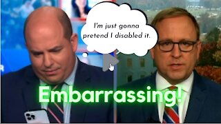 Brian Stelter Turns OFF Trump Tweet Notifications - LIVE On Air! Such Bravery.