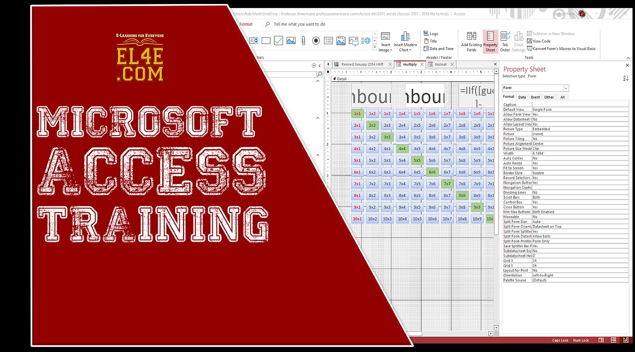 Microsoft Access Tutorial (Tables)