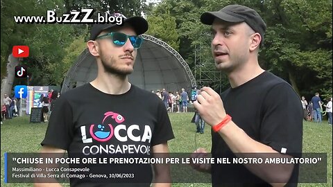 Marcello Rossi di Buzzz Blog intervista Lucca Consapevole a Genova, sabato 10 Giugno 2023