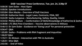 DOD ‘Vaccines’: Press Conference
