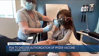 FDA to discuss authorization of Pfizer vaccine for children ages 5-11