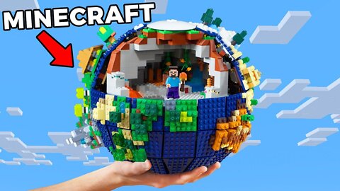 Crazy experiments & turning 'LEGO Ideas Globe' into a Minecraft planet