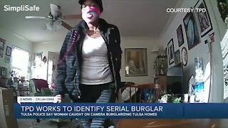 Police asking for help identifying woman burglarizing homes in a Tulsa neighborhood