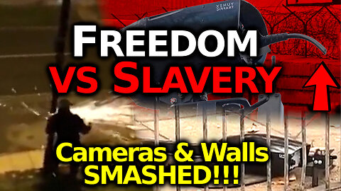 Revolution Against 15 Minute City Has Begun! Anti-Slavery Resistance SMASH Tyrants' Cameras & Walls!