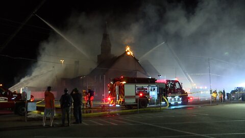 New Plymouth First Baptist Church Fire