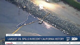 Largest oil spill in recent California history