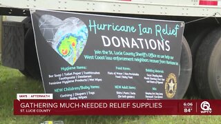 St. Lucie County Sheriff's Office collects supplies for Hurricane Ian victims