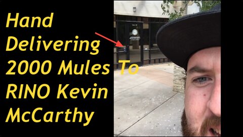 I Hand Delivered 2000 Mules To RINO Kevin McCarthy's Office...They Didn't Seem Interested.