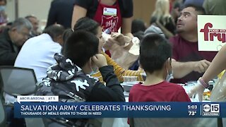 Salvation Army gives thousands of Thanksgiving meals to those in need