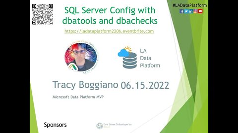 JUN 2022 - SQL Server Config with dbatools and dbachecks by Tracy Boggiano (@TracyBoggiano)