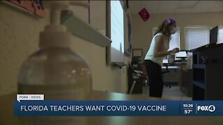 Teachers calling out for vaccines