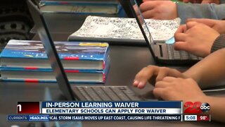 Elementary schools can apply for in-person learning waiver
