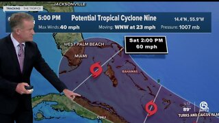 Potential Tropical Cyclone 9 likely to become Tropical Storm Isaias