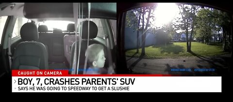 7 Year Old Crashes Family SUV On His Way For A Slushie