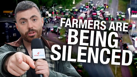 Rebel News arrives in Leeuwarden, where Dutch farmers protest outside government building