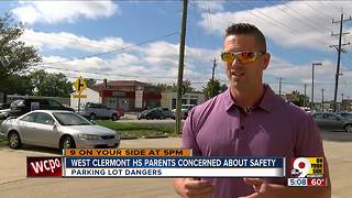 Parents concerned about safety in school lot