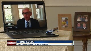 Gov. Evers speaks about COVID-19 and 14-day trends