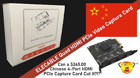 DrBill.TV Special - ELECABLE PCIe 4-Port HDMI Video Capture Card Install and Test!