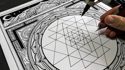 How I drew the most detailed Sri Yantra yet