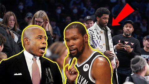 Kyrie Irving attends Nets home game as a FAN! Kevin Durant RIPS Eric Adams for IDIOTIC Vax Mandate!