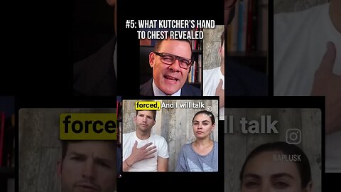 What Ashton Kutcher's "hand to chest" REVEALED