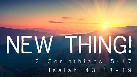 "New Thing" Visualizer Video - Shawn Thomas - Christian Artist - Originally Released New Year 2021!