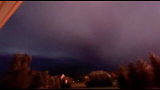 Crazy lightning captured on video in Medina