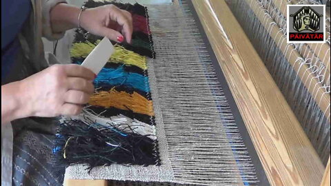 Rya Rug Weaving on a Floor Loom
