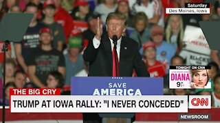 Trump about Mitch McConnell at Iowa rally