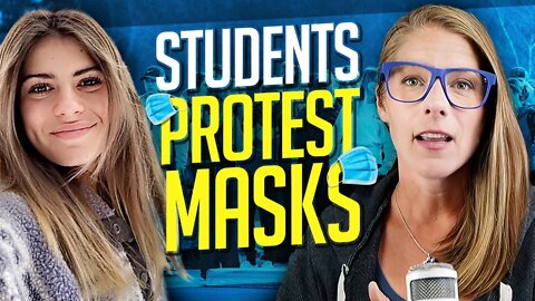Students walk out to protest mask mandates at schools || Grace Martinson