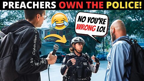 STREET PREACHERS OWN POLICE OFFICER! (This Was Embarrassing...)