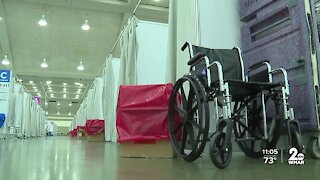 Baltimore Convention Center marks year as field hospital